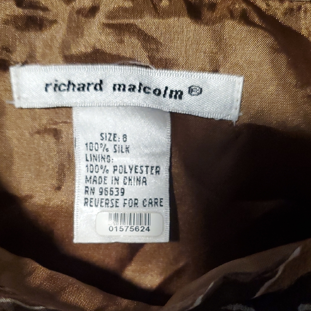 Richard Malcolm Chic Brown Patterned Pleated Skirt - image 2